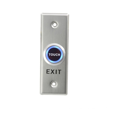 Stainless steel panel to touch push switch door release access control exit button